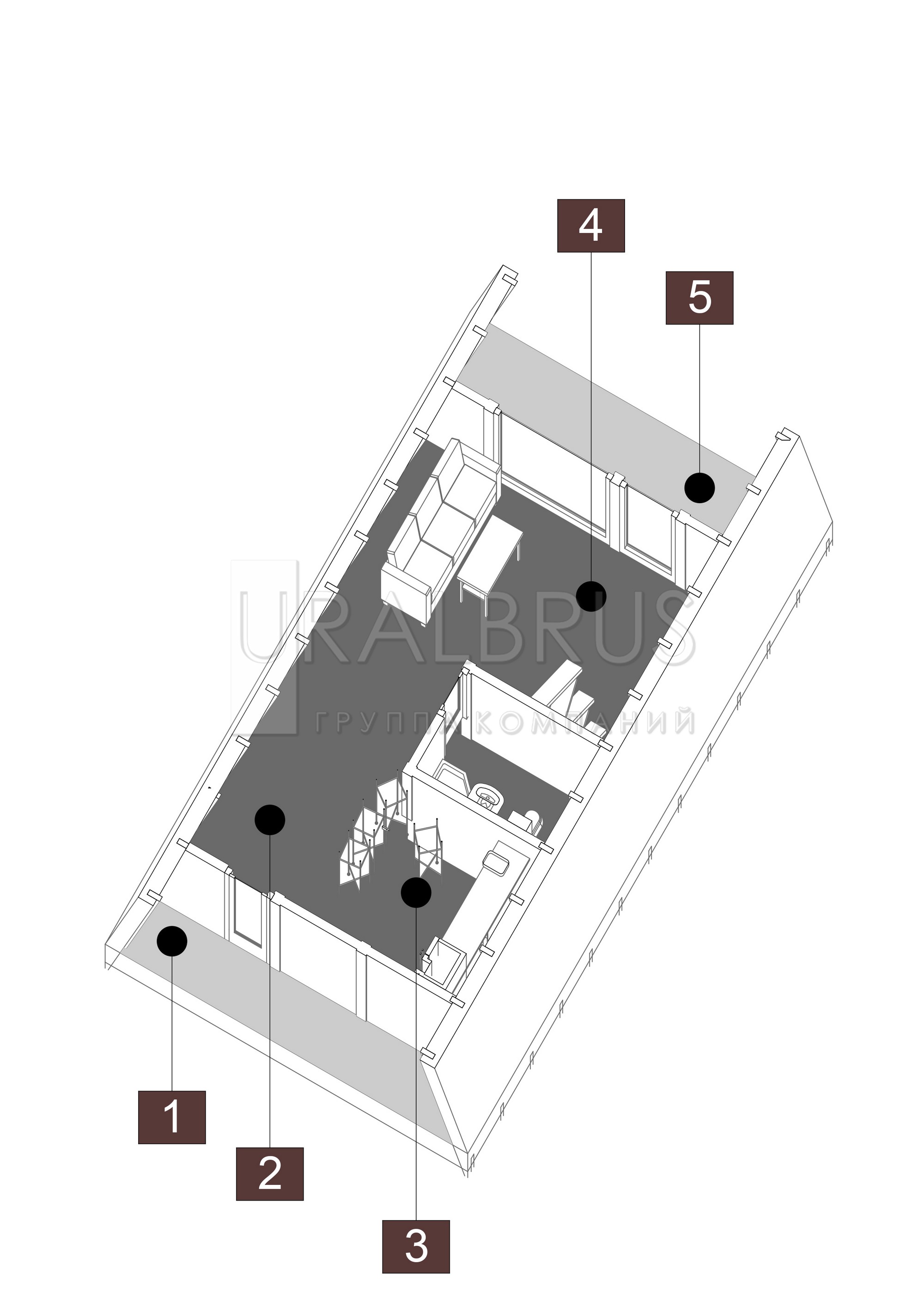 Тип "Семья" план 1 этажа